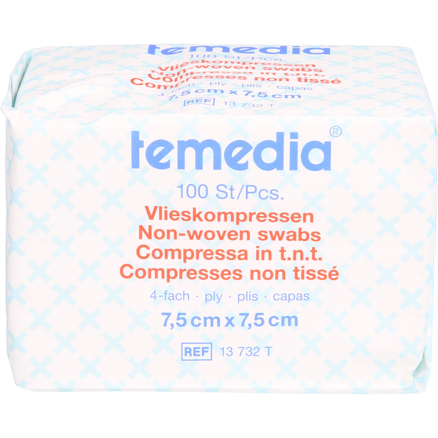 VLIESKOMPRESSEN unsteril 7,5x7,5 cm 4fach 100 St