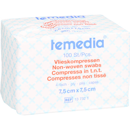 VLIESKOMPRESSEN unsteril 7,5x7,5 cm 4fach 100 St