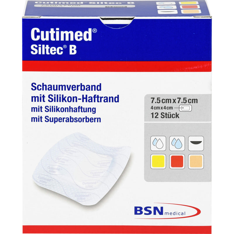 CUTIMED SILTEC B 7.5X7.5 12 St