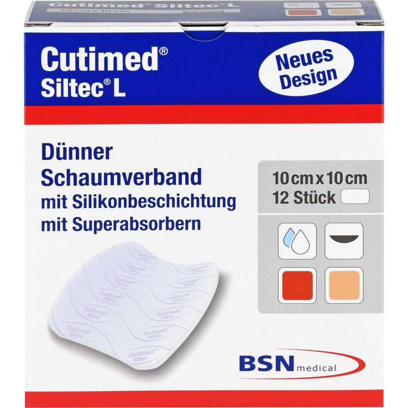 CUTIMED SILTEC L 10X10CM 12 St