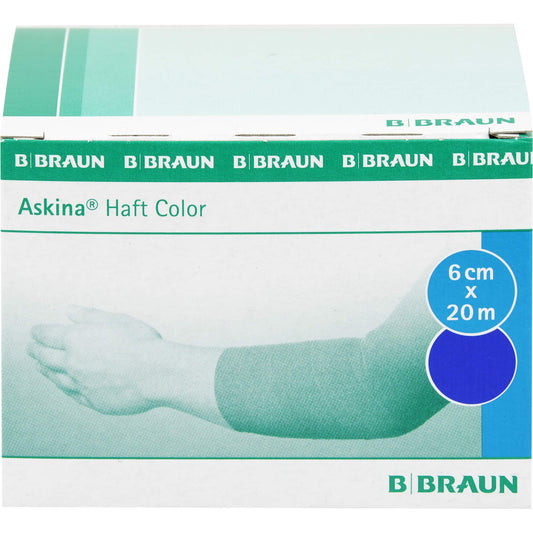 ASKINA Haftbinde Color 6 cmx20 m blau 1 St