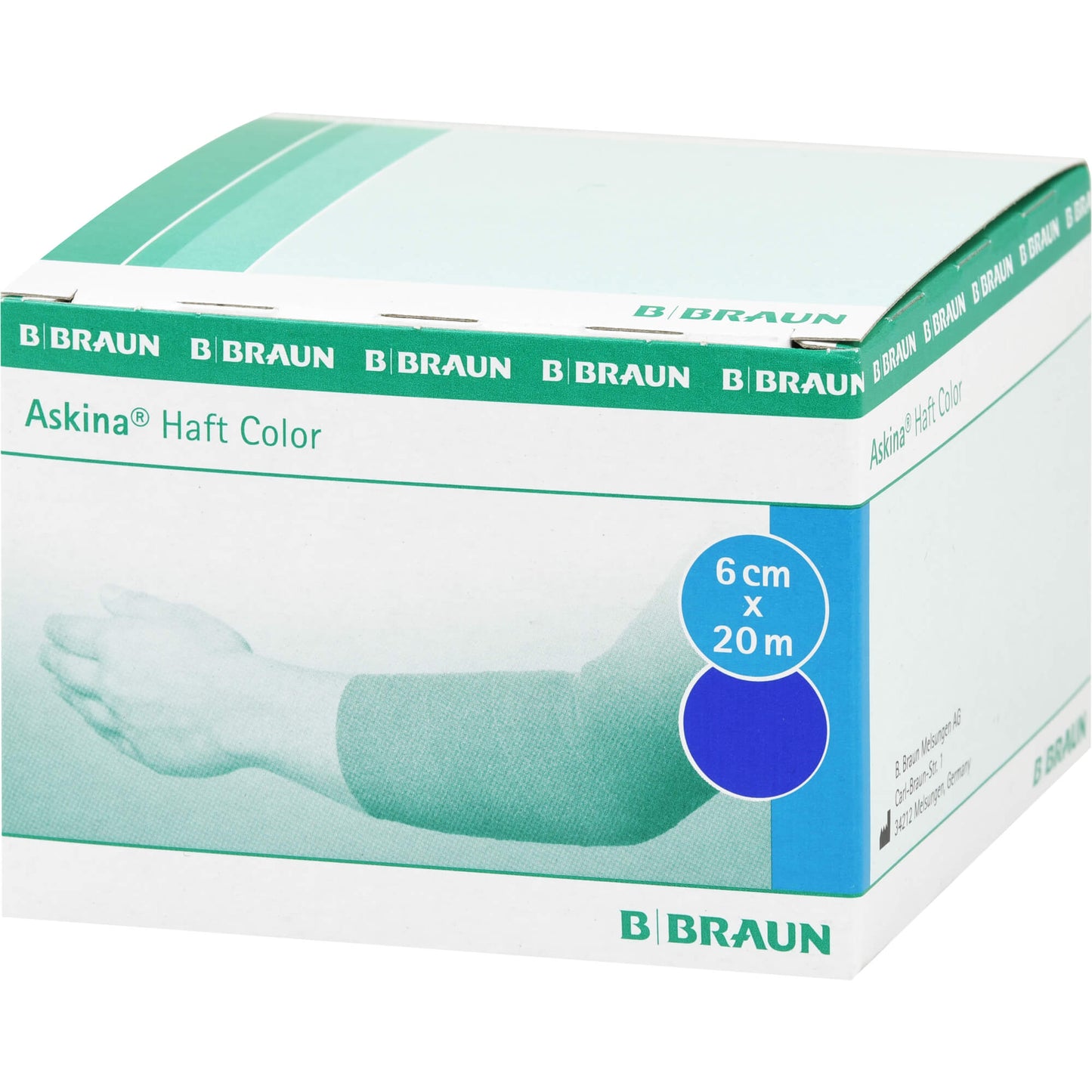 ASKINA Haftbinde Color 6 cmx20 m blau 1 St