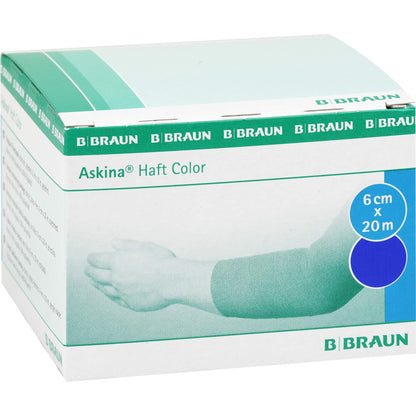 ASKINA Haftbinde Color 6 cmx20 m blau 1 St
