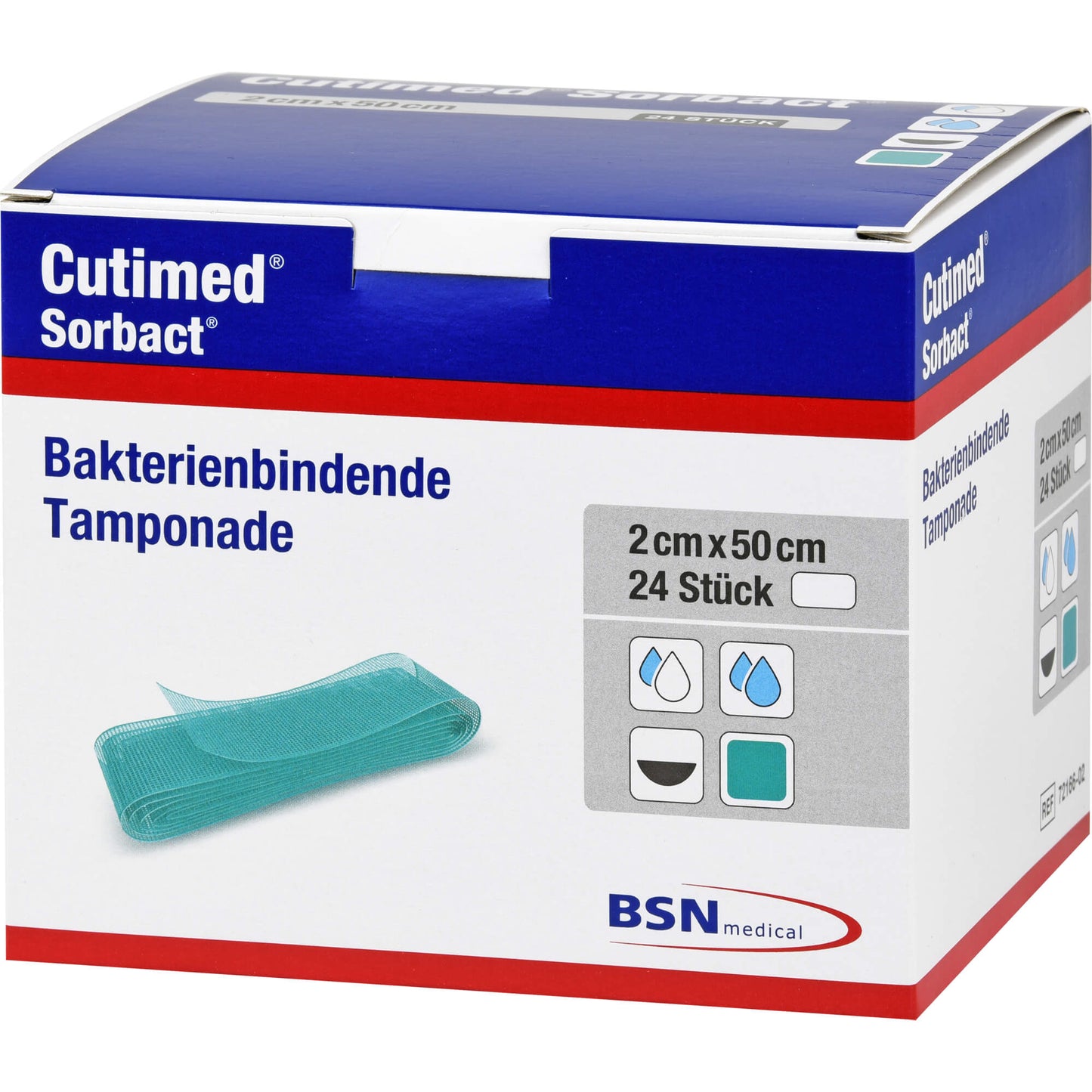 CUTIMED Sorbact Tamponaden 2x50 cm 24 St