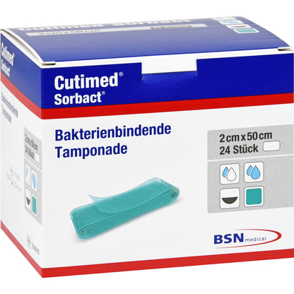 CUTIMED Sorbact Tamponaden 2x50 cm 24 St