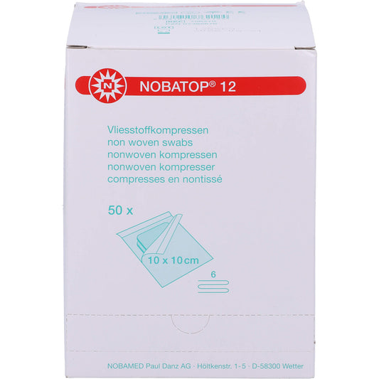 NOBATOP 12 Kompressen 10x10 cm steril 50X2 St