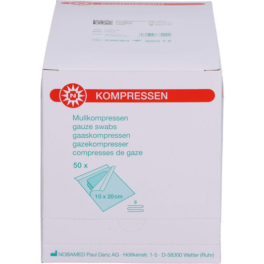 MULLKOMPRESSEN 10x20 cm steril 8fach 50X2 St