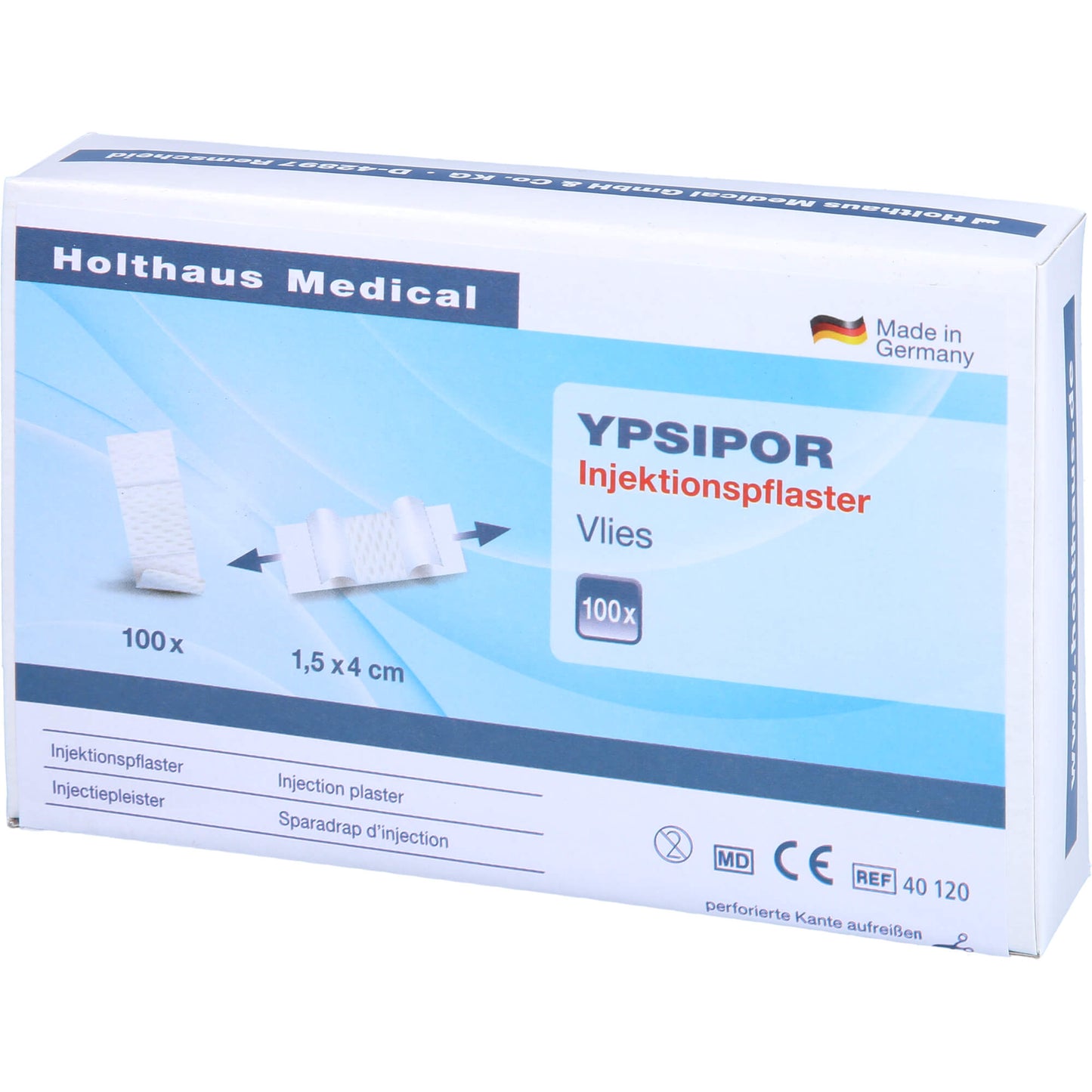 INJEKTIONSPFLASTER YPSIPOR 1,5x4 cm 100 St