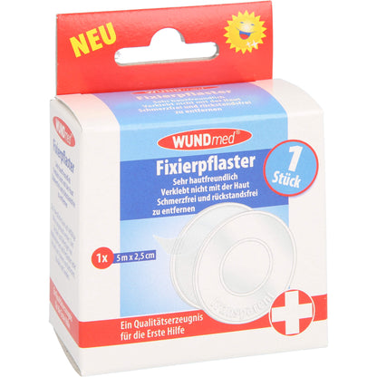 FIXIERPFLASTER 2,5 cmx5 m transparent 1 St