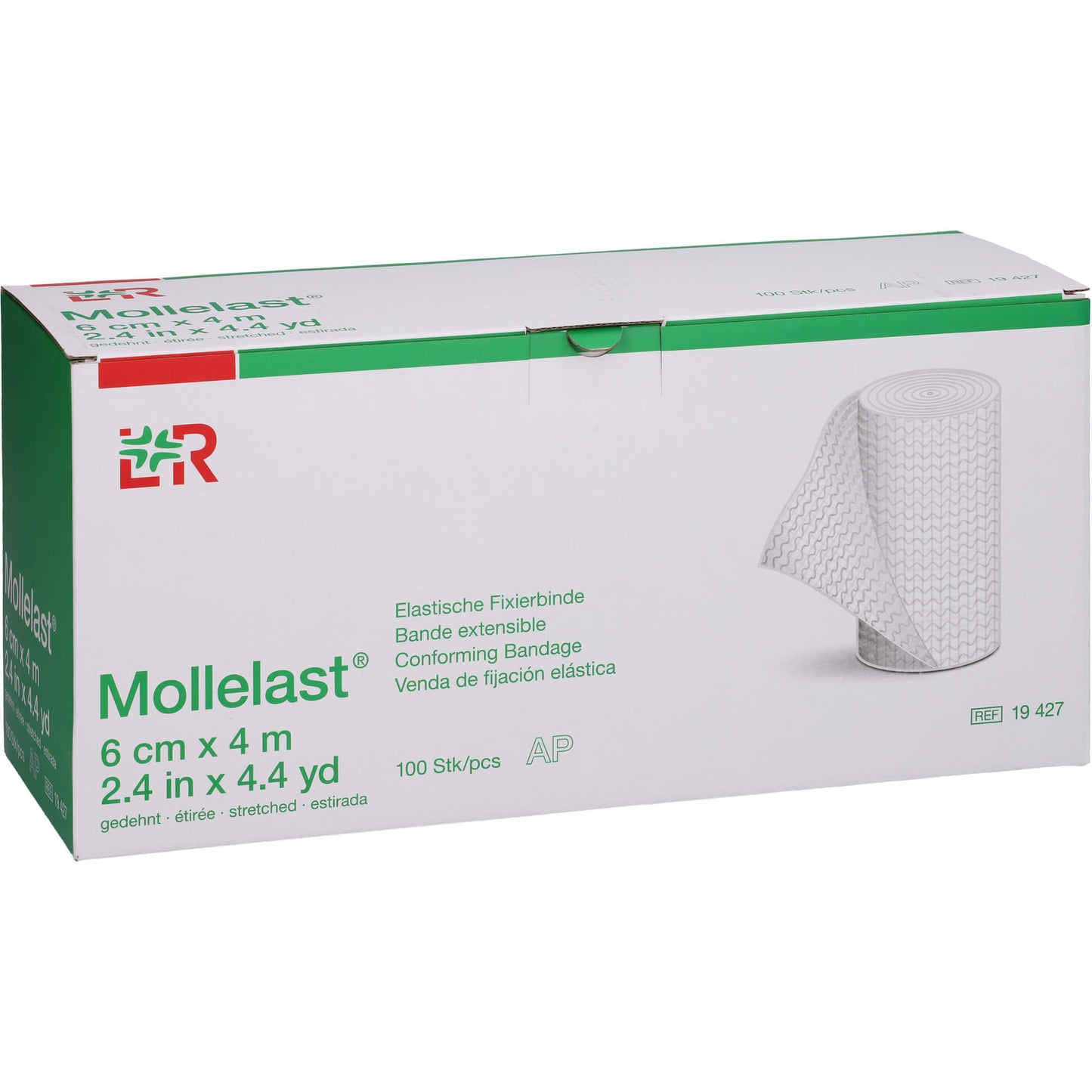 MOLLELAST Binden 6 cmx4 m weiß lose 100 St