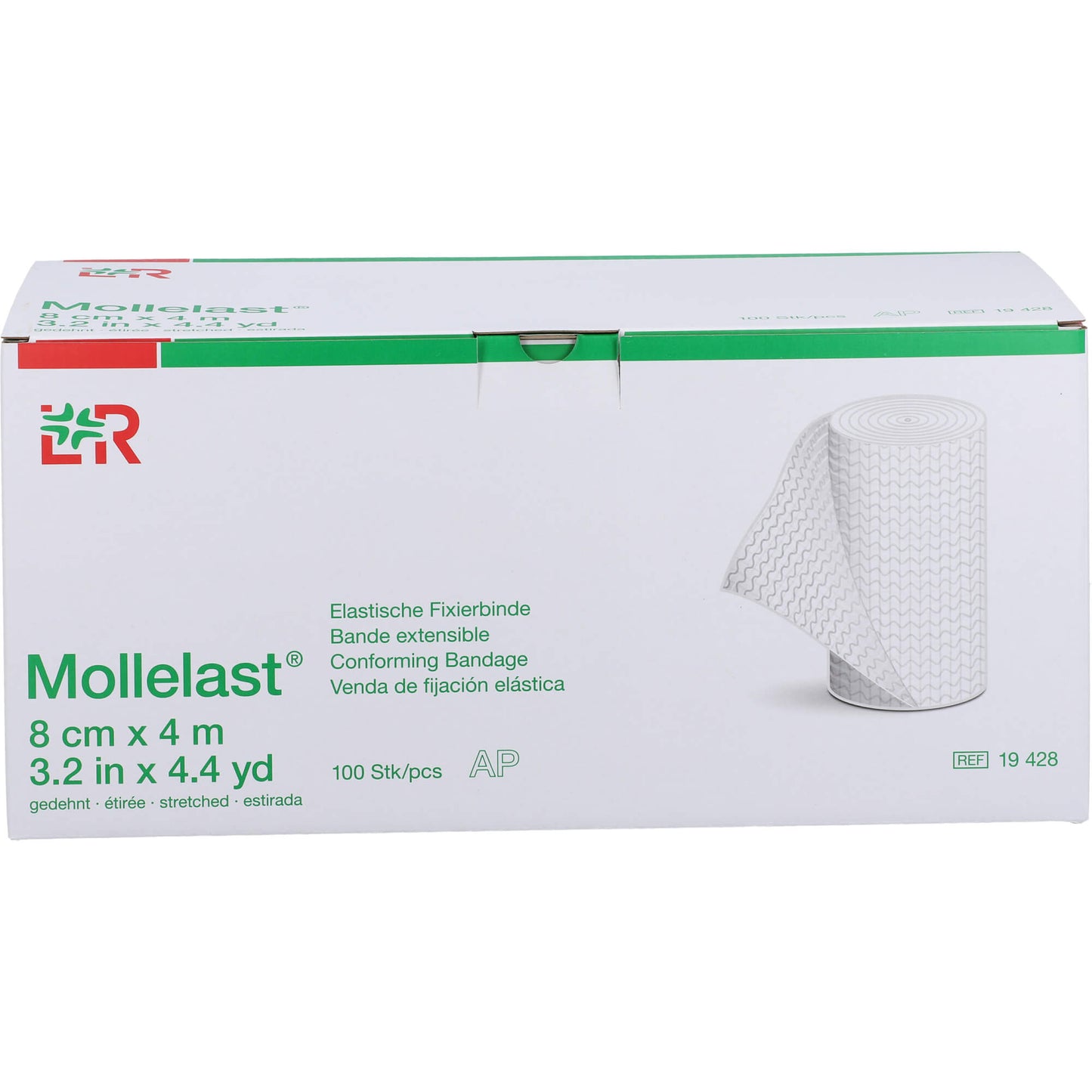 MOLLELAST Binden 8 cmx4 m weiß lose 100 St