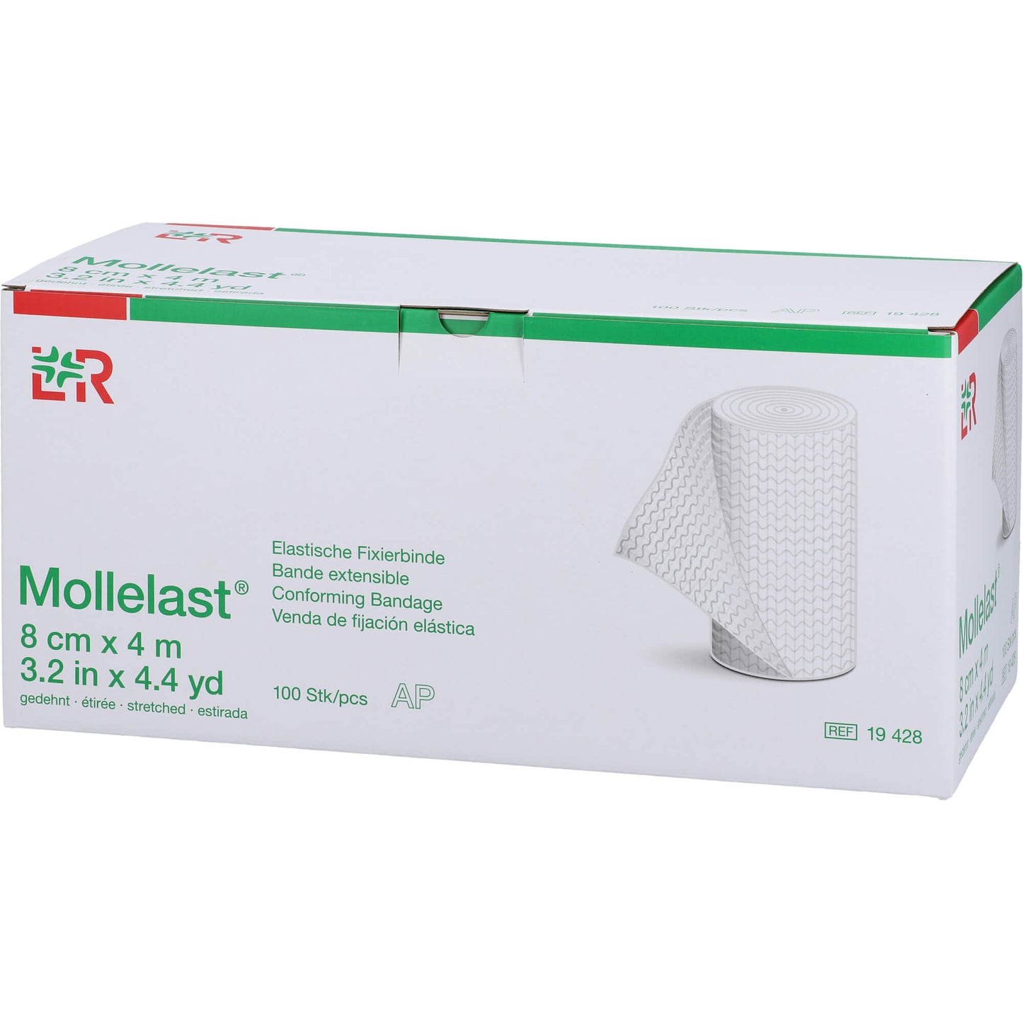 MOLLELAST Binden 8 cmx4 m weiß lose 100 St