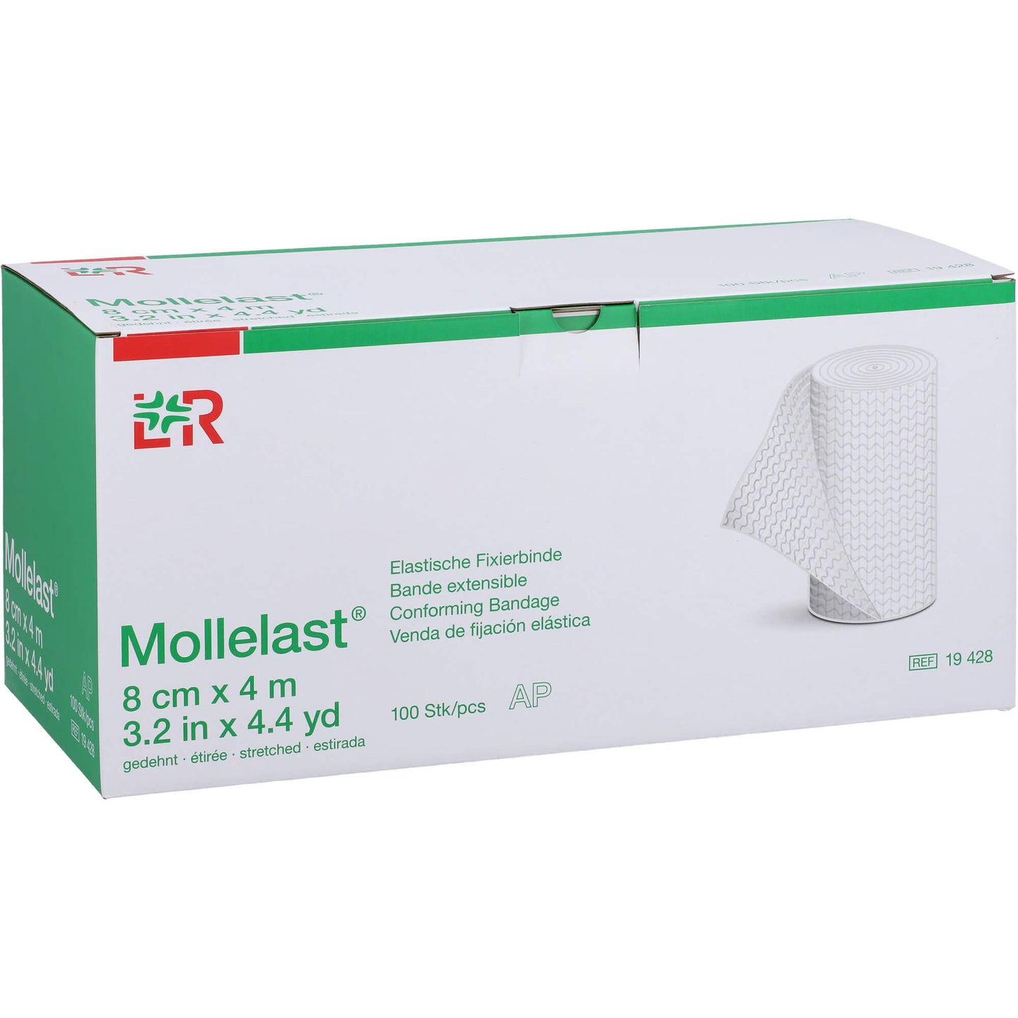 MOLLELAST Binden 8 cmx4 m weiß lose 100 St