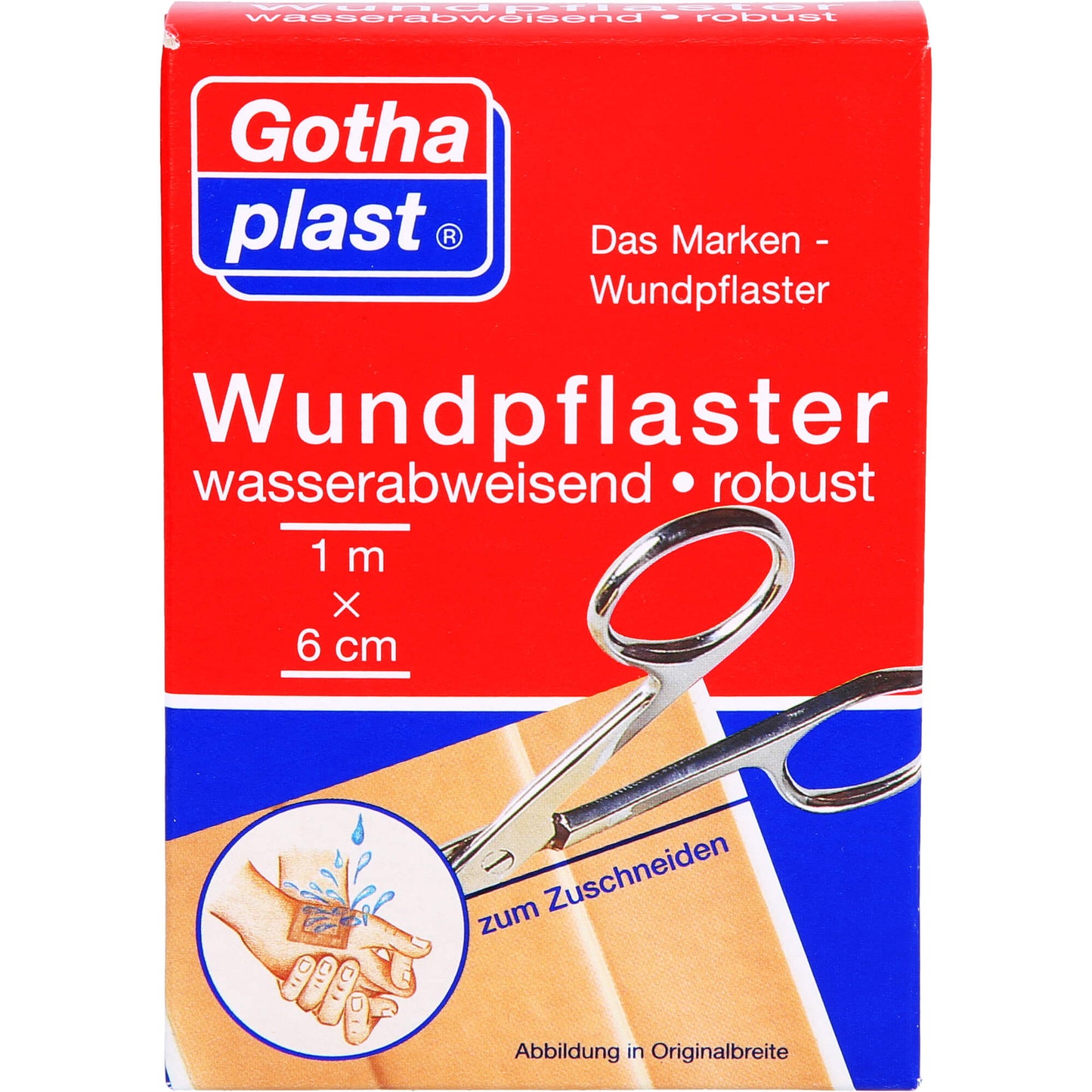 GOTHAPLAST Wundpfl.robust 6 cmx 1 m wasserabweis. 1 St
