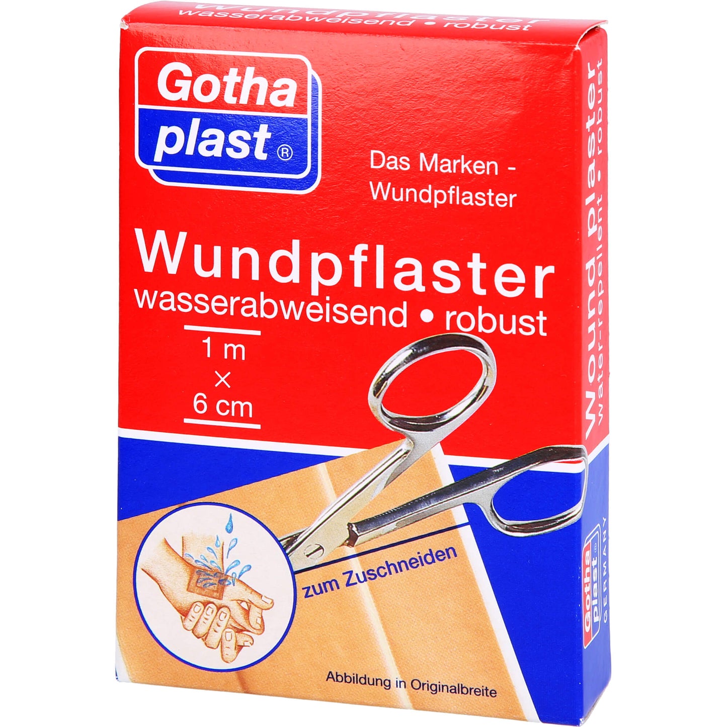GOTHAPLAST Wundpfl.robust 6 cmx 1 m wasserabweis. 1 St