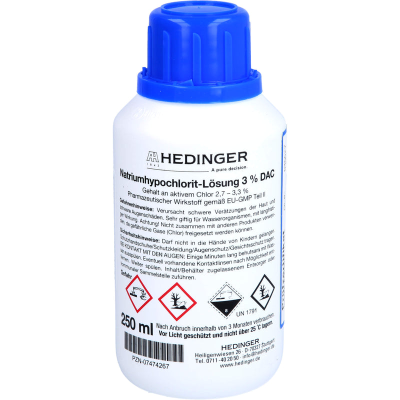 NATRIUMHYPOCHLORIT 3% PZ 250 ml