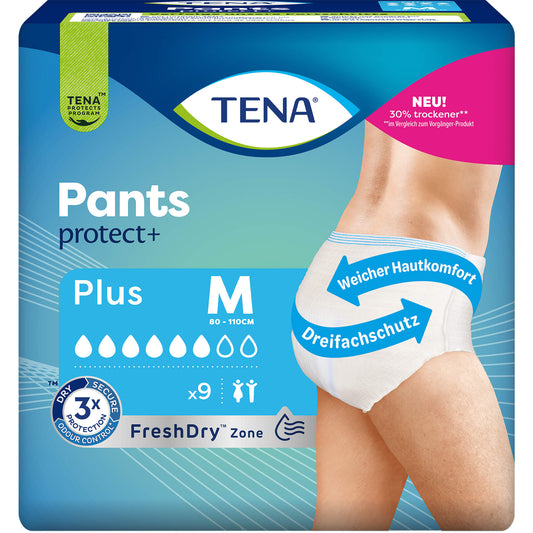 TENA PANTS Plus M bei Inkontinenz 9 St