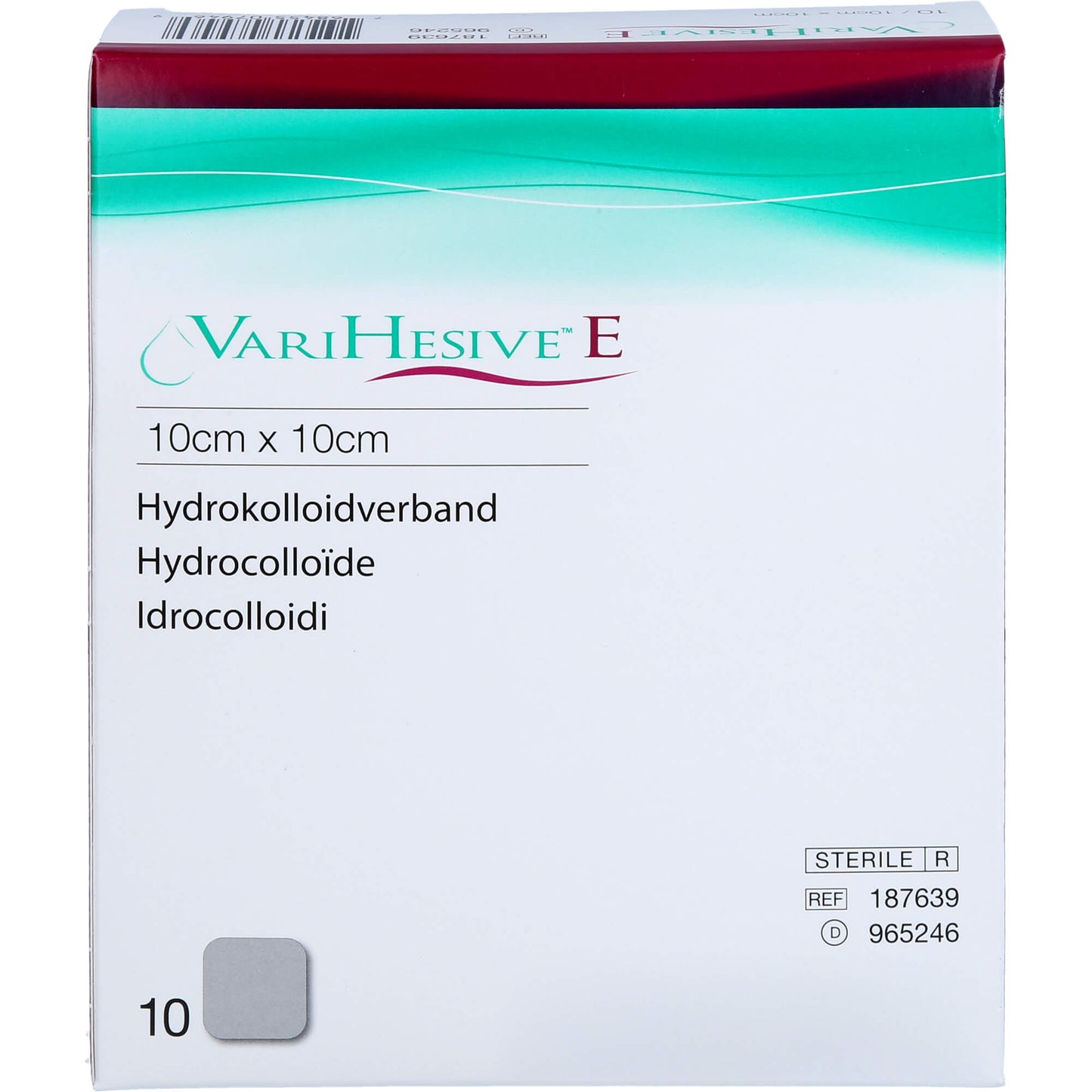 VARIHESIVE E 10x10 cm HKV hydroaktiv 10 St