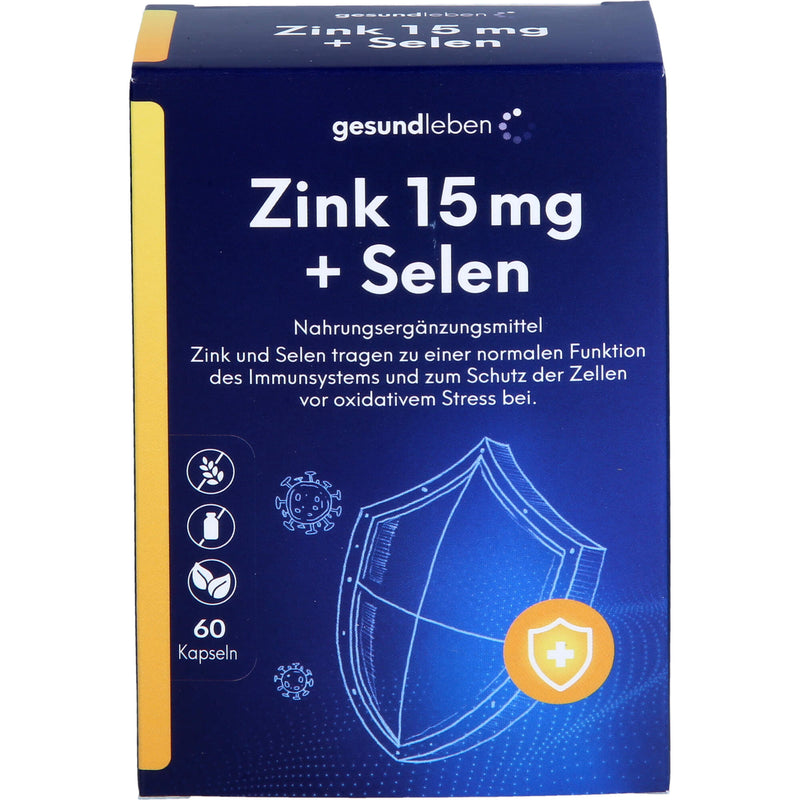 GESUND LEBEN ZINK 15MG+SEL 60 St