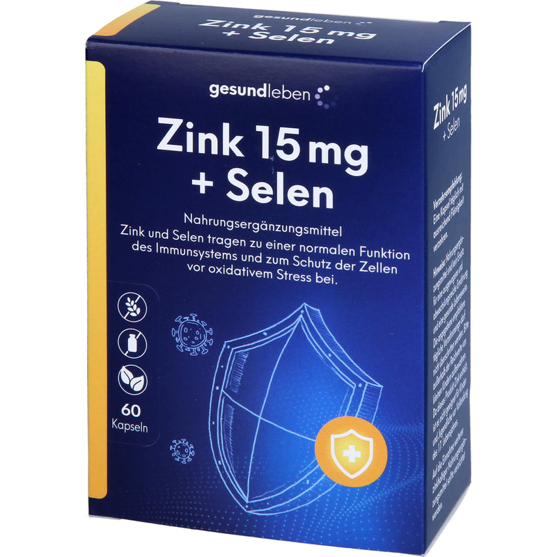 GESUND LEBEN ZINK 15MG+SEL 60 St