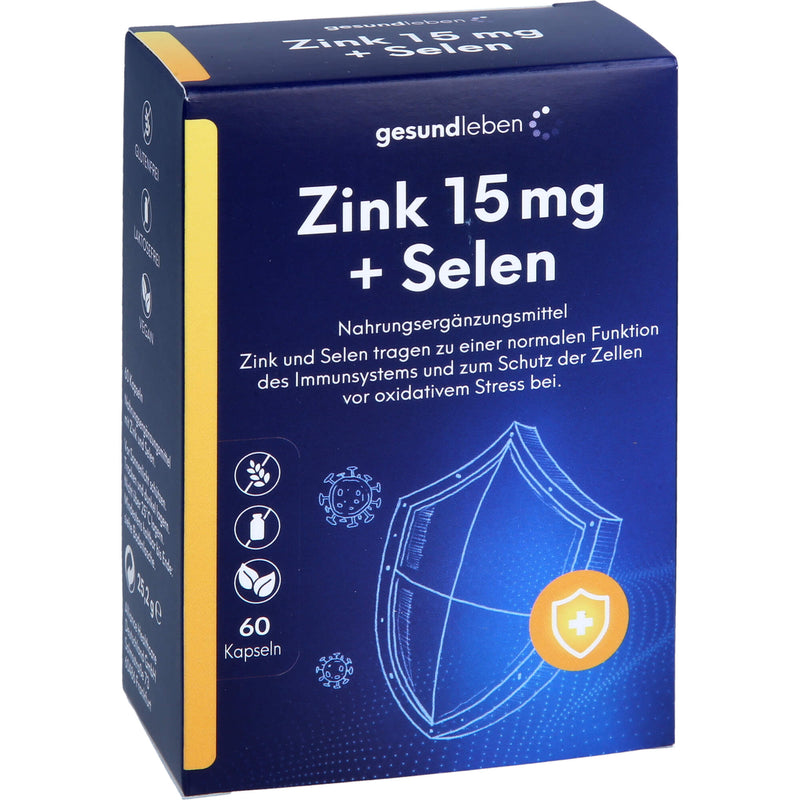 GESUND LEBEN ZINK 15MG+SEL 60 St