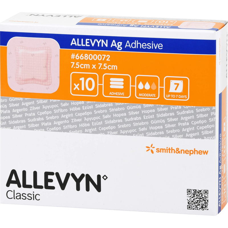 ALLEVYN AG ADHES 7.5X7.5CM 10 St