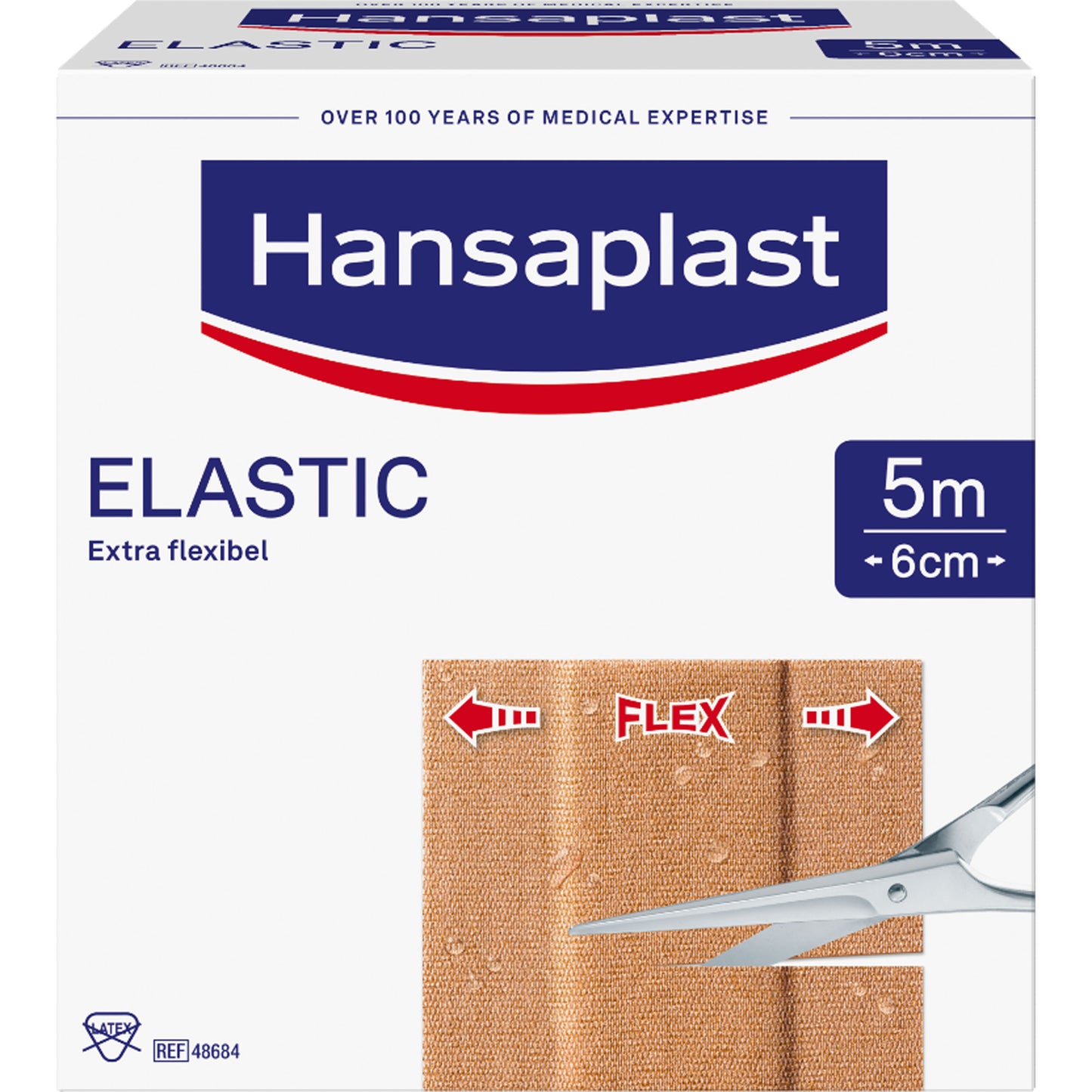 HANSAPLAST Elastic Pflaster 6 cmx5 m 1 St