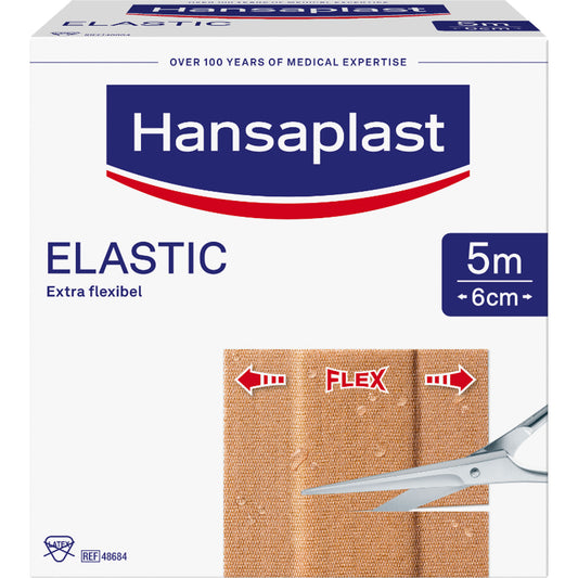 HANSAPLAST Elastic Pflaster 6 cmx5 m 1 St