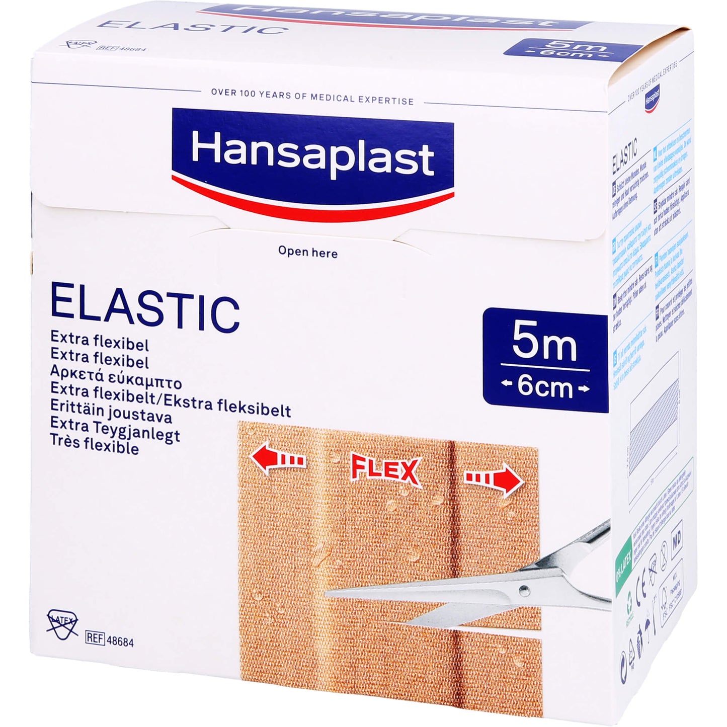 HANSAPLAST Elastic Pflaster 6 cmx5 m 1 St