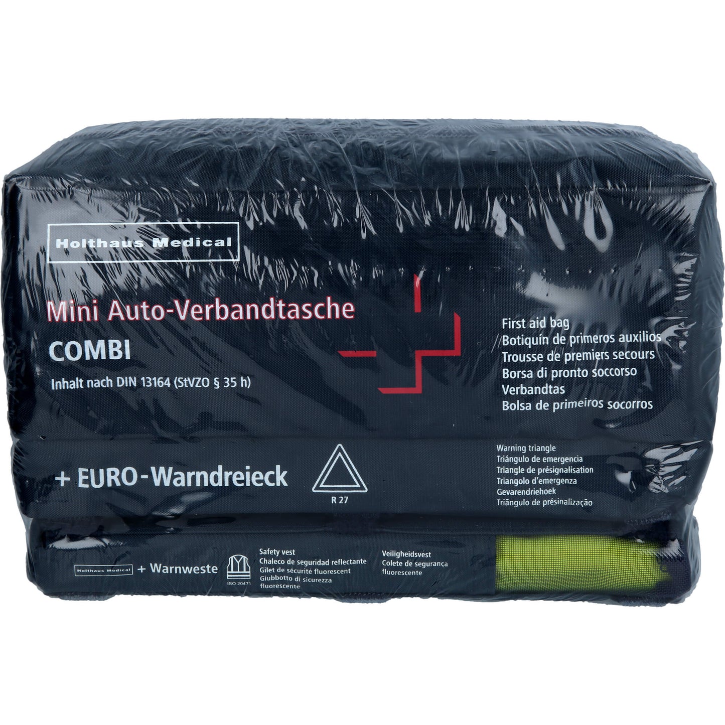 VERBANDTASCHE mini 3in1 DIN 13164+Warndreieck+Wes. 1 St