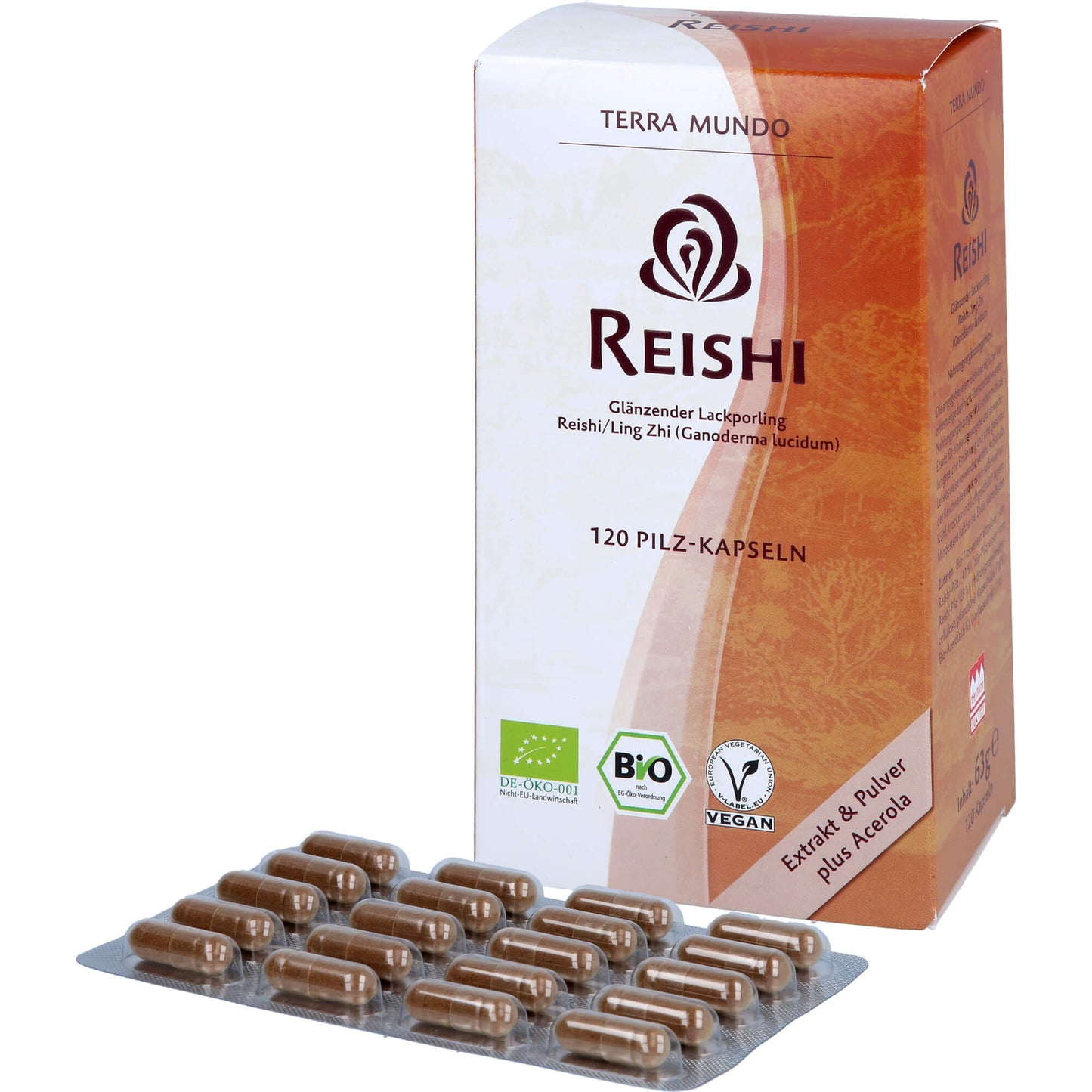 REISHI VITALPILZ Bio Terra Mundo Kapseln 120 St