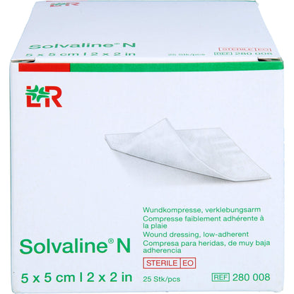 SOLVALINE N Kompressen 5x5 cm steril 25 St