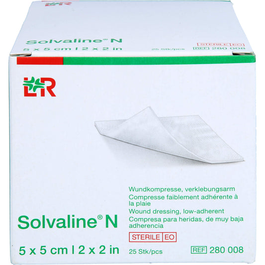 SOLVALINE N Kompressen 5x5 cm steril 25 St
