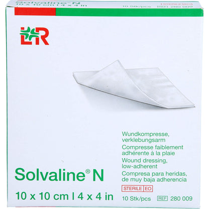 SOLVALINE N Kompressen 10x10 cm steril 10 St