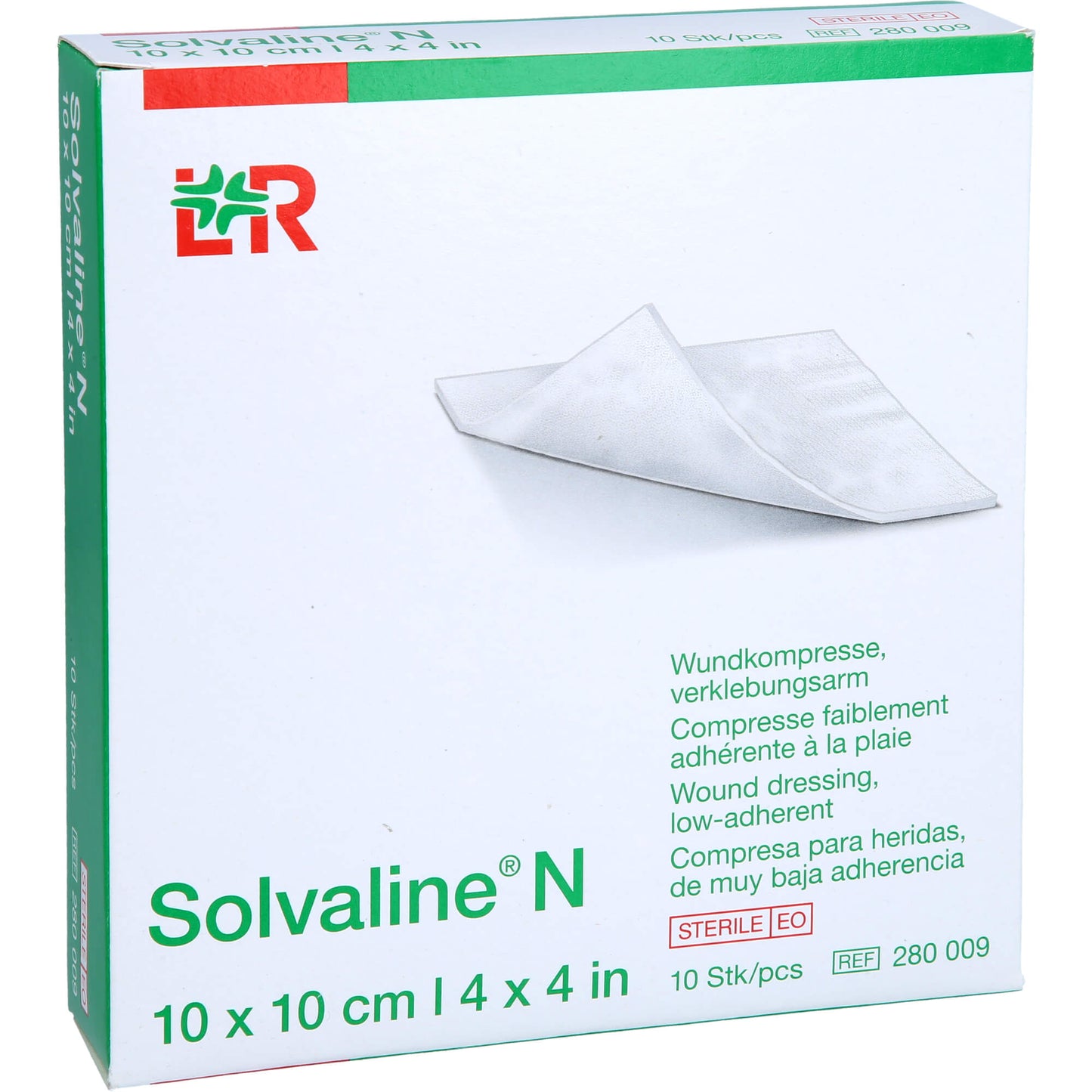SOLVALINE N Kompressen 10x10 cm steril 10 St