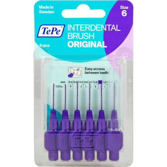 TEPE Interdentalbürste 1,1mm lila 6 St