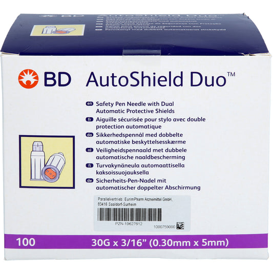 BD AUTOSHIELD Duo Sicherheits-Pen-Nadeln 5 mm 100 St