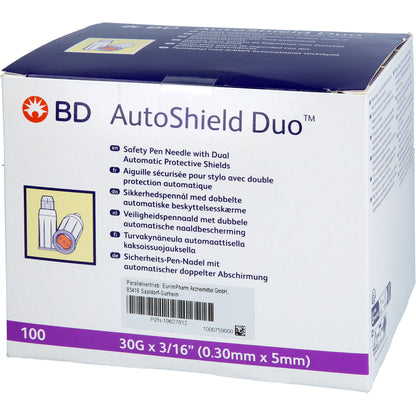 BD AUTOSHIELD Duo Sicherheits-Pen-Nadeln 5 mm 100 St