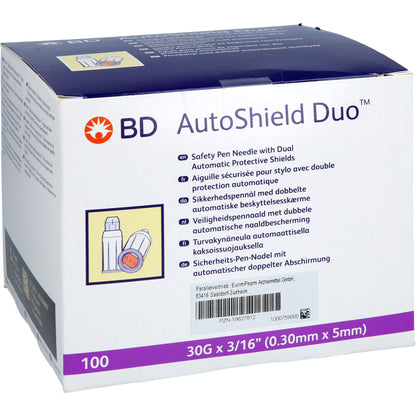 BD AUTOSHIELD Duo Sicherheits-Pen-Nadeln 5 mm 100 St