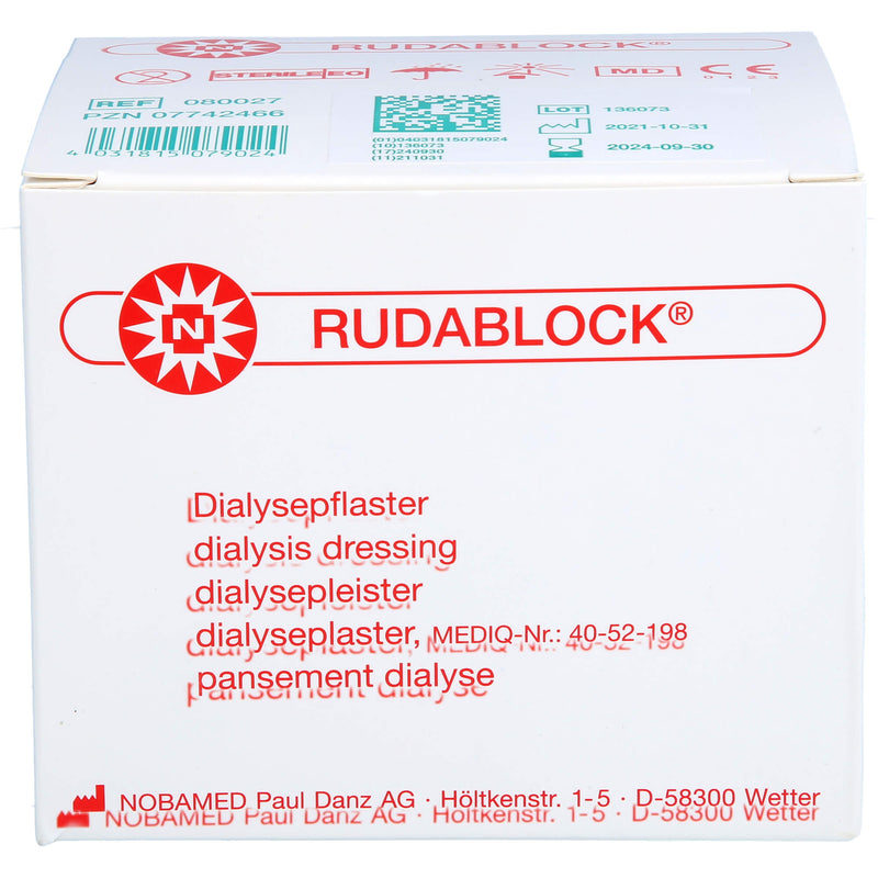RUDABLOCK DRUCKPFLASTER 100 St
