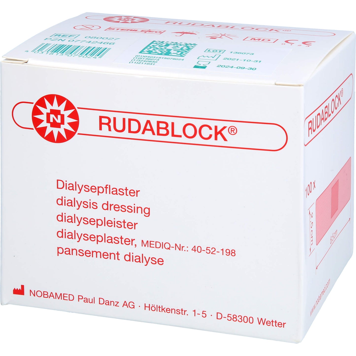 RUDABLOCK Druckpflaster 100 St