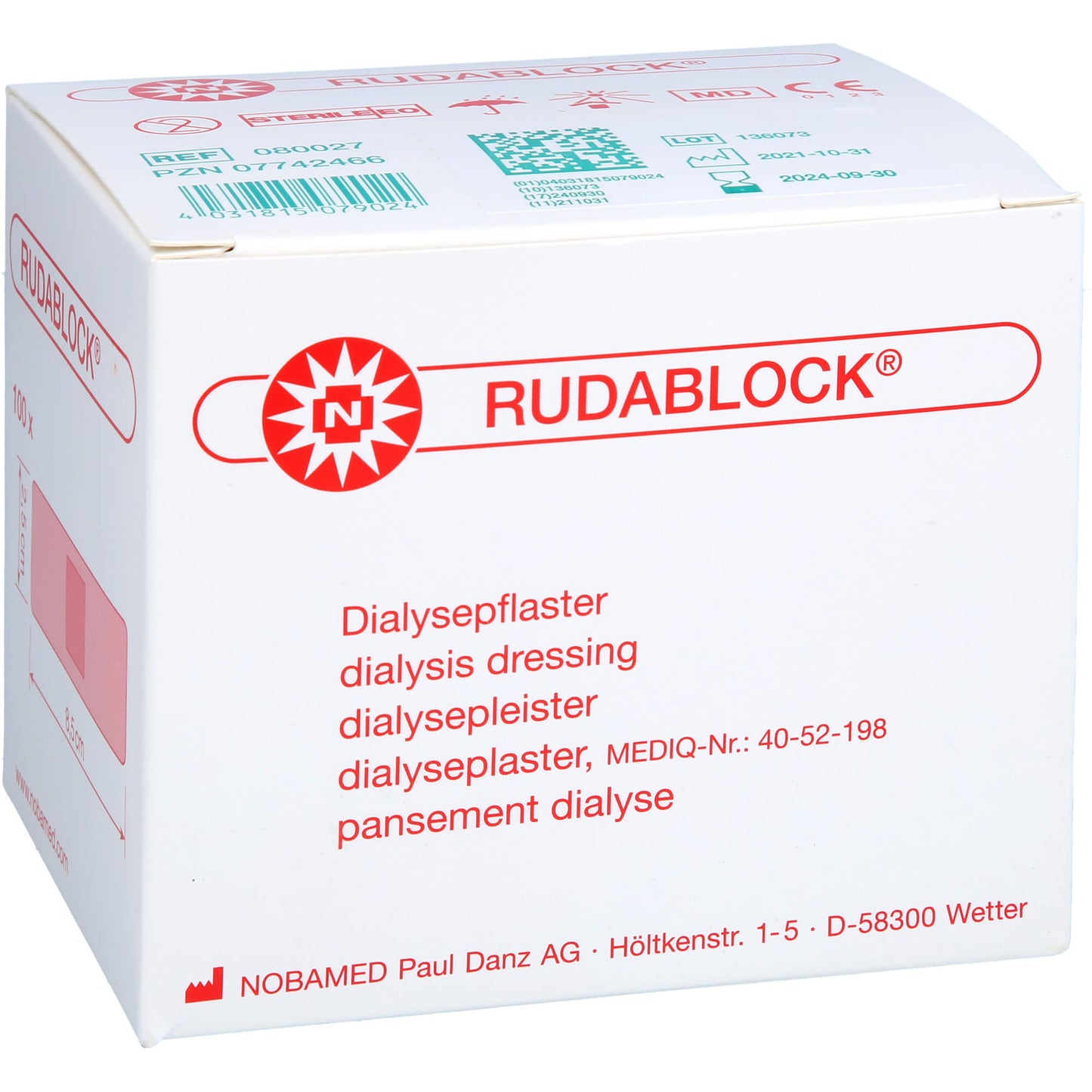 RUDABLOCK Druckpflaster 100 St