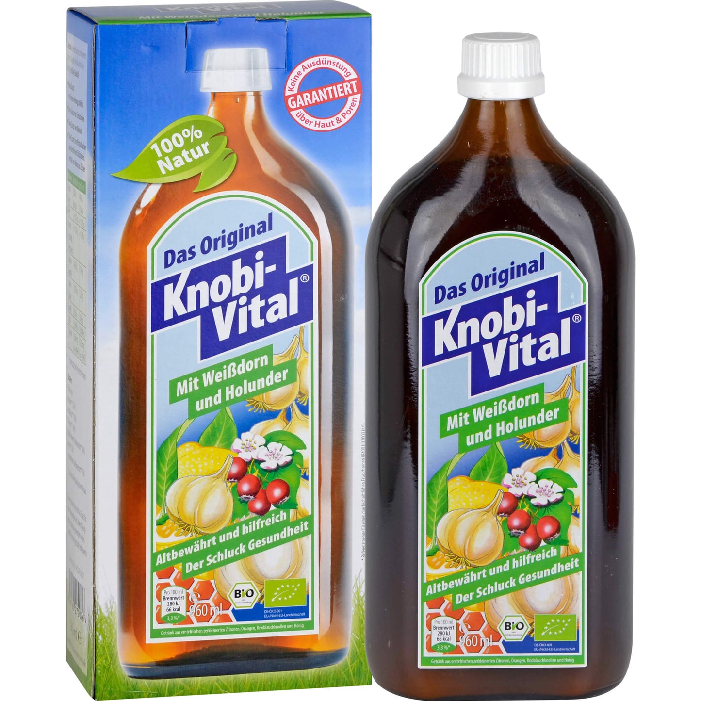 KNOBIVITAL mit Weißdorn und Holunder 960 ml