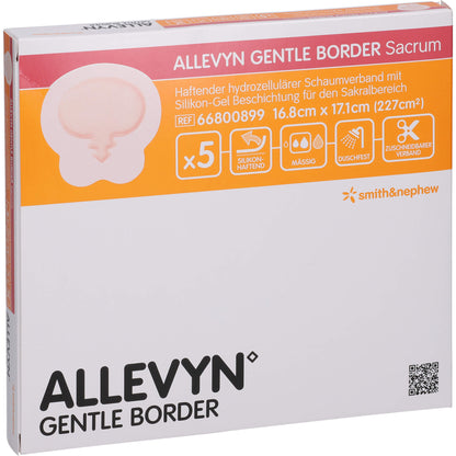 ALLEVYN Gentle Border Sacrum 16,8x17,1 cm Schaumv. 5 St