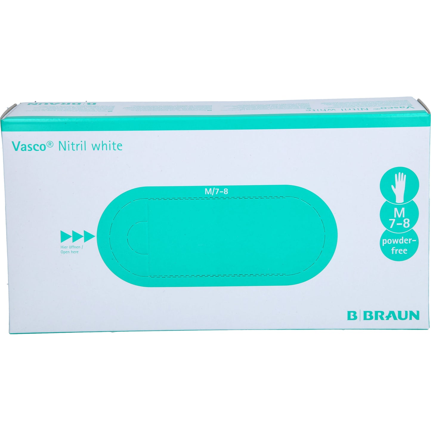 VASCO Nitril white Untersuchungshandschuhe M 100 St