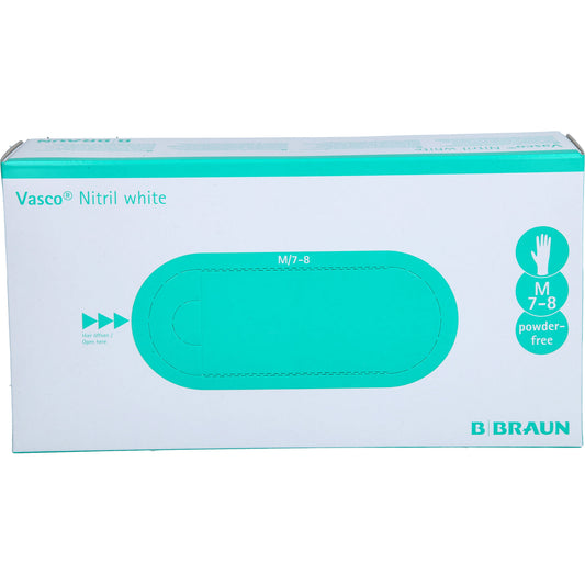 VASCO Nitril white Untersuchungshandschuhe M 100 St