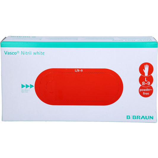 VASCO Nitril white Untersuchungshandschuhe L 100 St
