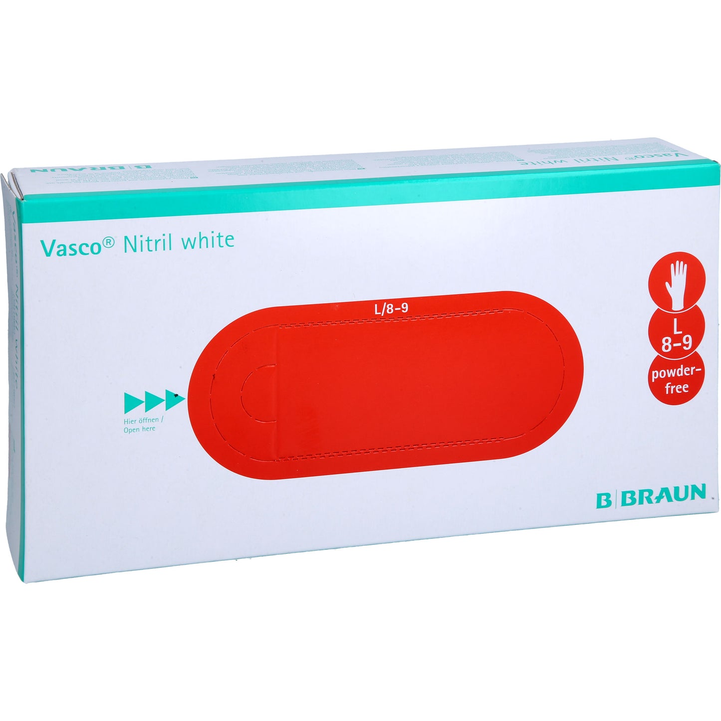 VASCO Nitril white Untersuchungshandschuhe L 100 St