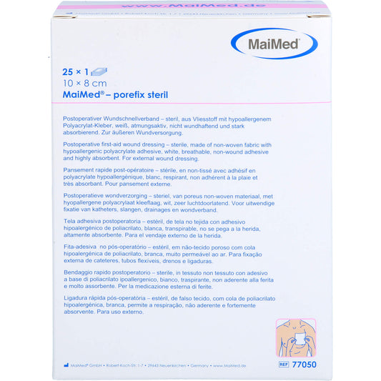 MAIMED porefix steril 8x10 cm 25X1 St