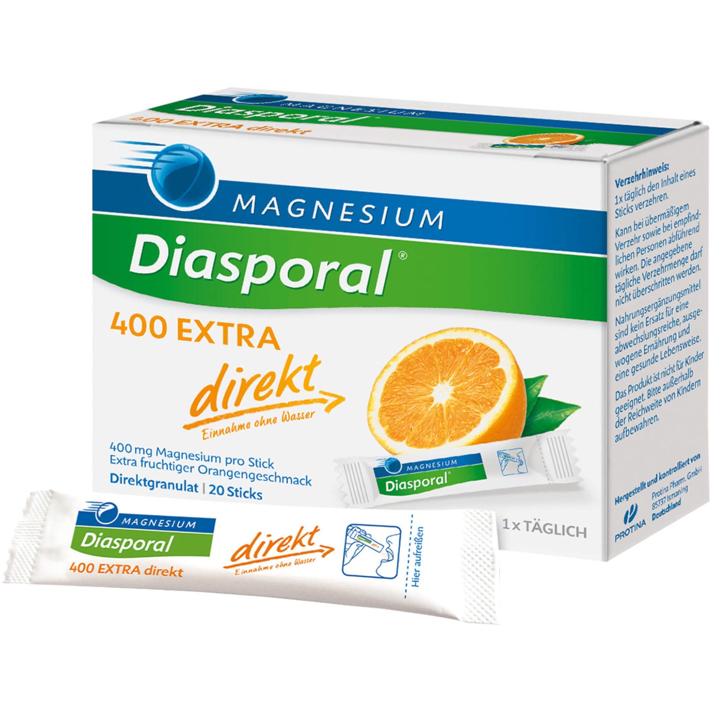 MAGNESIUM DIASPORAL 400 Extra direkt Granulat 20 St
